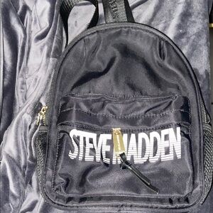Steve Madden Mini Black Backpack Purse